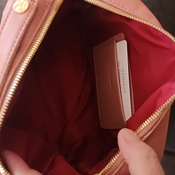 Hammitt Pink Crossbody Bag with Gold Accents - Picture 9 of 15